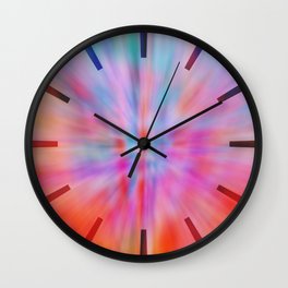Abstract Big Bangs 002 Wall Clock