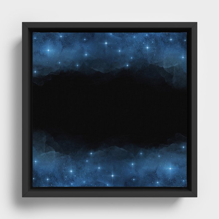 Galaxy Pattern Design Framed Canvas