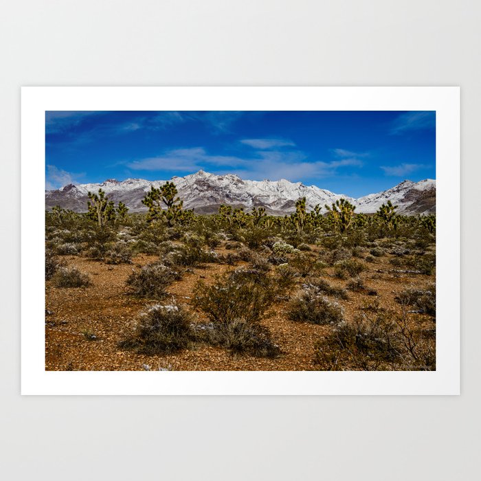 Desert Snow 4936 - Southern Nevada Art Print