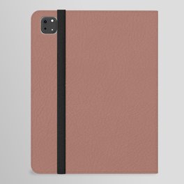 Blast Off Bronze Red Taupe Solid Color Popular Hues Patternless Shades of Tan Brown - Hex #a57164 iPad Folio Case