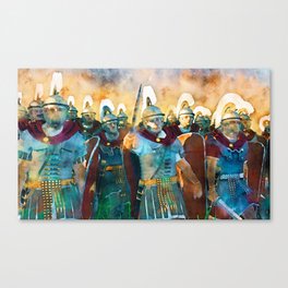 Roman legion in battle Canvas Print