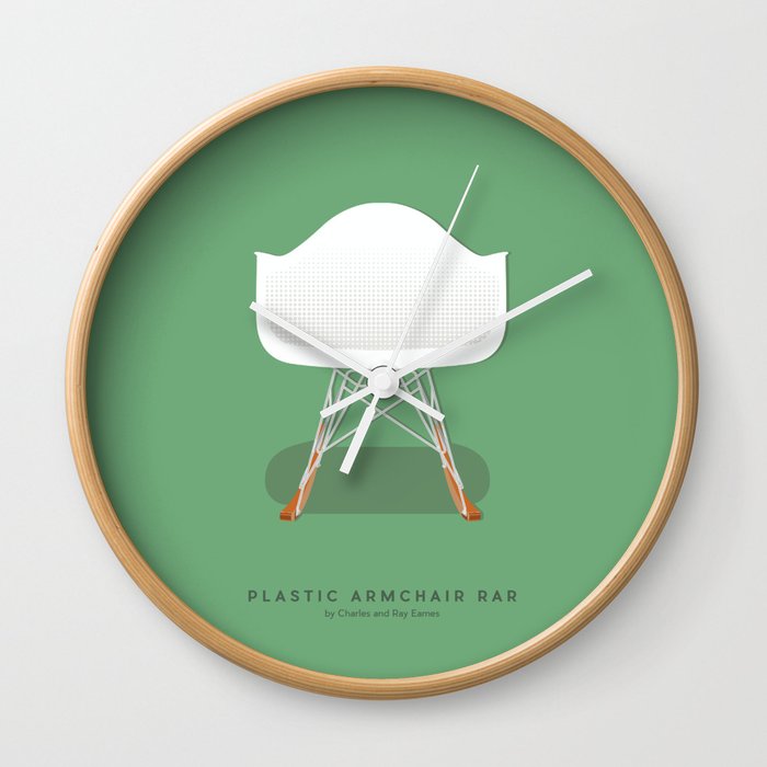 Plastic Armchair RAR - Charles & Ray Eames Wall Clock