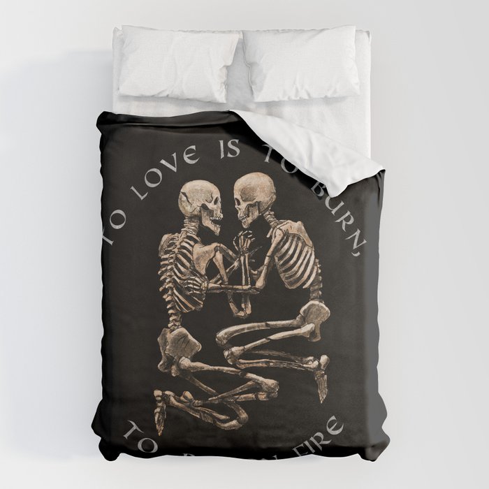 The Pompeii Lovers To Love Is To Burn Jane Austen Valentine's Day Skeleton  Goth Gift Gothic Gifts Stationery Cards by The Ghoulish Garb