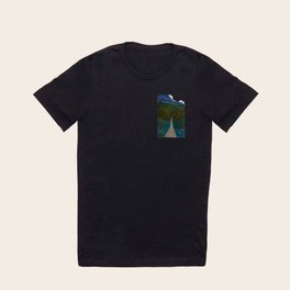 Suspension Bridge along the Berg Lake Trail in British Columbia, Canada T Shirt