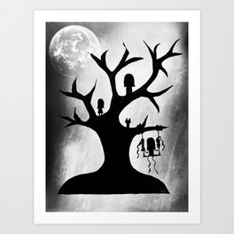 Midnight Tree Art Print