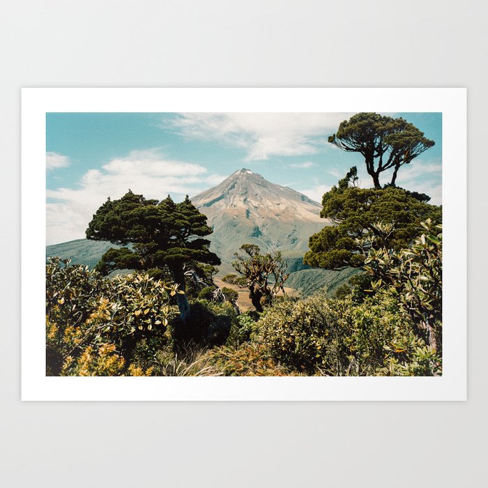 New Zealand Mountain Landscape Art Print
