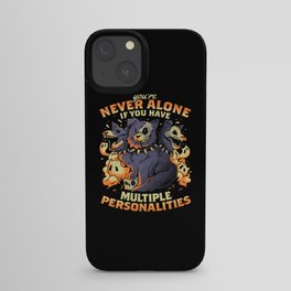 Multiple Personalities - Funny Evil Hell Dog Gift iPhone Case