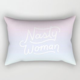 Nasty Woman Rainbow Rectangular Pillow