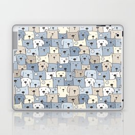 Cute Cartoon Doggo Pattern Laptop Skin
