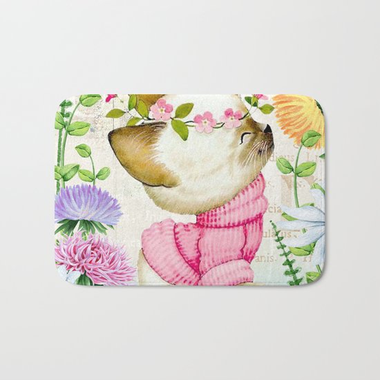 Sweet animal #1 Bath Mat