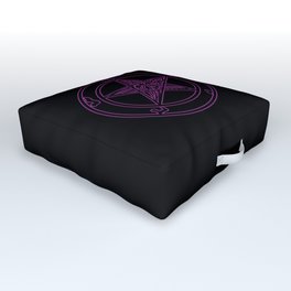 Das Siegel des Baphomet - The Sigil of Baphomet (purple reign) Outdoor Floor Cushion | Sigil, Demon, Reversed, Hell, Weltenbrand, Pentagram, Graphicdesign, Sigilofbaphomet, Inversed, Demonic 