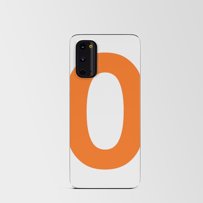 Number 0 (Orange & White) Android Card Case