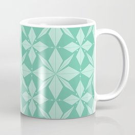 Artdeco Geometric Mint Coffee Mug | Pattern, Home Decor, Green, Abstract, Geometric, Pillows, Mint, Art Deco, Modern, Graphicdesign 