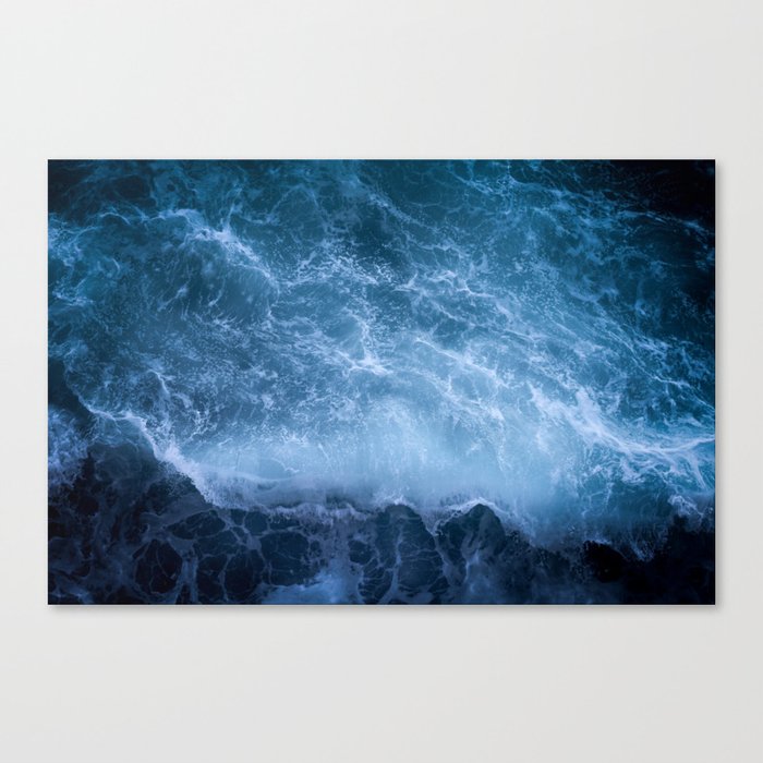 Waves from above Canvas Print