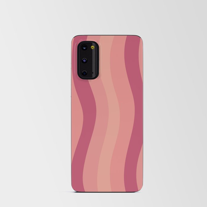 Heat Waves in the Summer - Pink and Coral Android Card Case