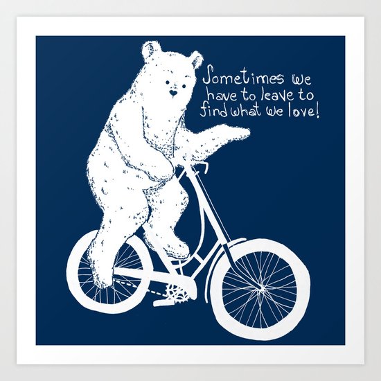 Listen to the Bear Art Print