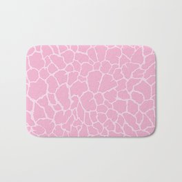 Pink Giraffe pattern. Animal skin print . Digital Illustration Background Bath Mat