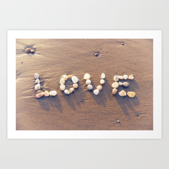Love Rocks Art Print
