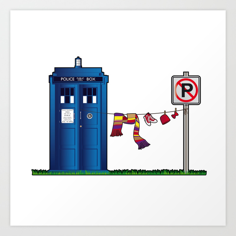 Doctor Who Tardis Wardrobe Art Print By Logoloco Society6