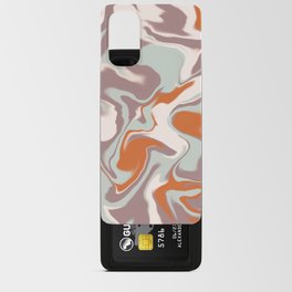Ocean sea waves - orange teal grey Android Card Case