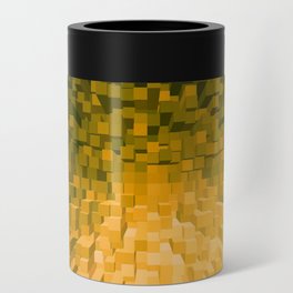 Gold Pixelated Pattern Can Cooler