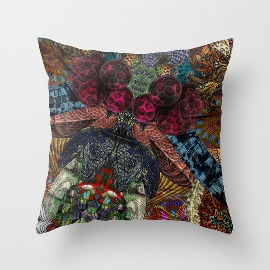 Psychedelic Botanical 14 Throw Pillow