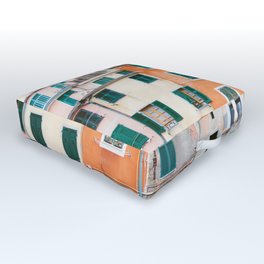 Cinque Terre Houses - Italy Travel Photography Outdoor Floor Cushion