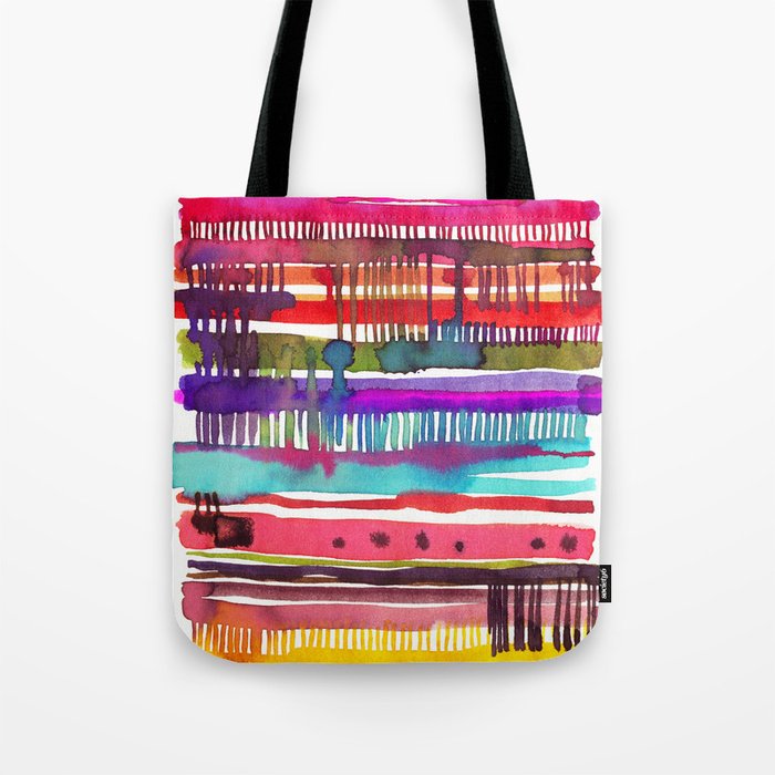 My knitted watercolor Tote Bag by Ninola Design | Society6