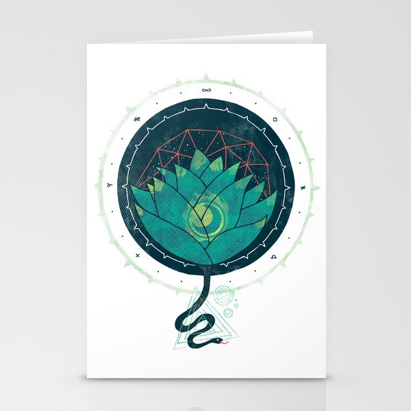 Blue Lotus Stationery Cards
