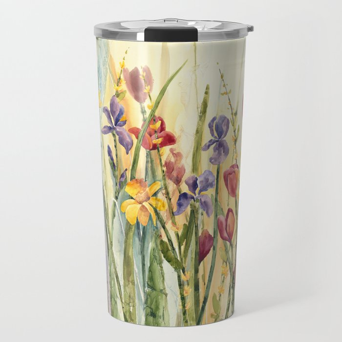 Spring Medley Flowers Travel Mug