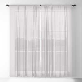 Off White Hint of Lilac Solid Color Parable Farrow and Ball Great White 2006 Sheer Curtain