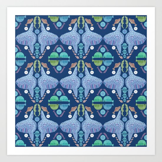 Holy Mola Fish Art Print