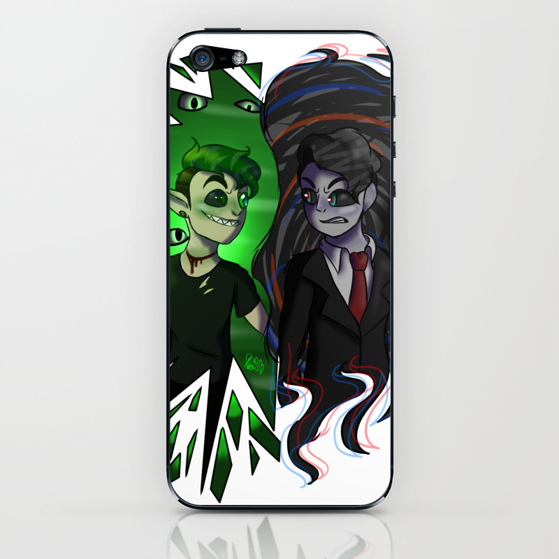 Antisepticeye Vs Darkiplier Iphone Skin By Quinn And Kin Society6