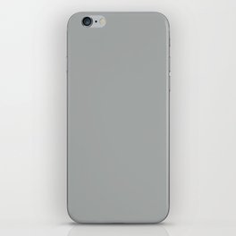 Now Gris cool gray neutral solid color modern abstract illustration  iPhone Skin