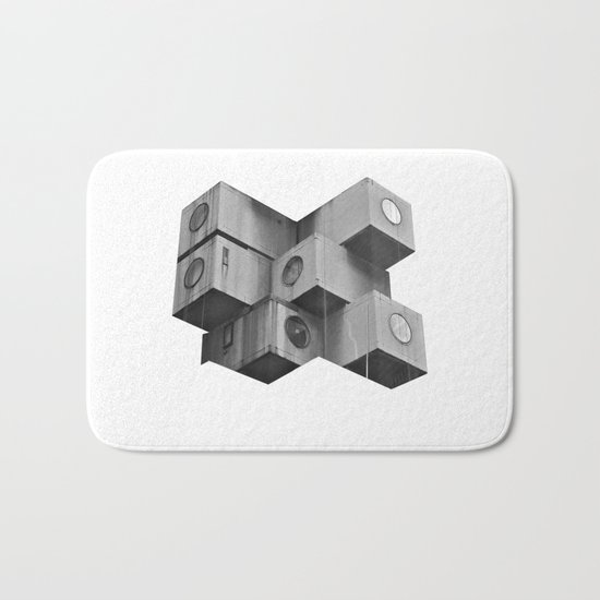 Architecture futur grey Bath Mat
