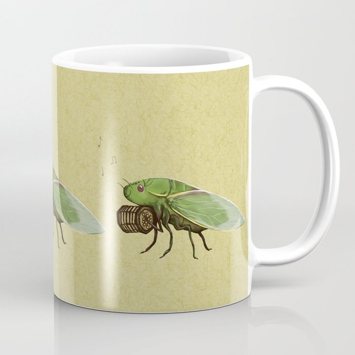 Cicada Playing a Sqeezebox Coffee Mug