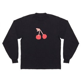 cherries gift - pink, red and cream Long Sleeve T-shirt