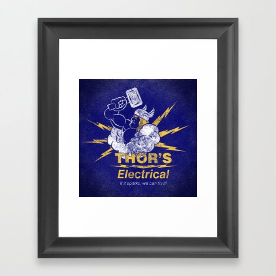 Thor - Thor's Electrical Framed Art Print
