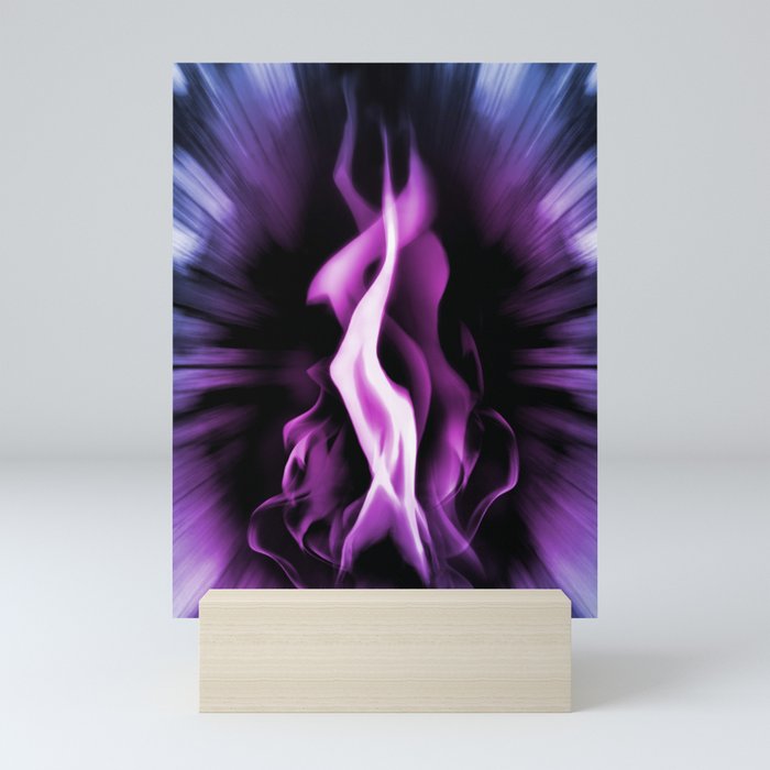 The Violet Flame of Saint Germain (Divine Energy & Transformation) Mini Art Print