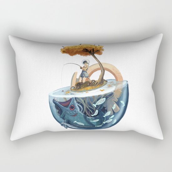 Catching Gravity Rectangular Pillow