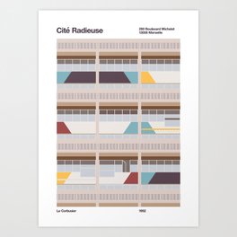 Cité Radieuse - Le Corbusier Art Print