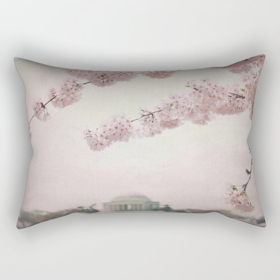 Washington DC Cherry Blossoms Rectangular Pillow