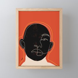 Black man  Framed Mini Art Print