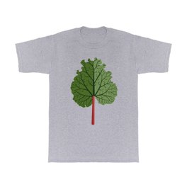 Rhubarb T Shirt | Pattern, Graphicdesign, Leaf, Pink, Vector, Illustration, Food, Rhubarb, Vegetable, Greens 