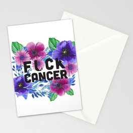Fuck Cancer - Florals Stationery Cards