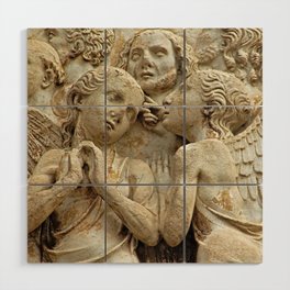 Orvieto Cathedral Angels Gothic Art Facade Relief Wood Wall Art