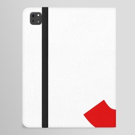 Letter J (Red & White) iPad Folio Case