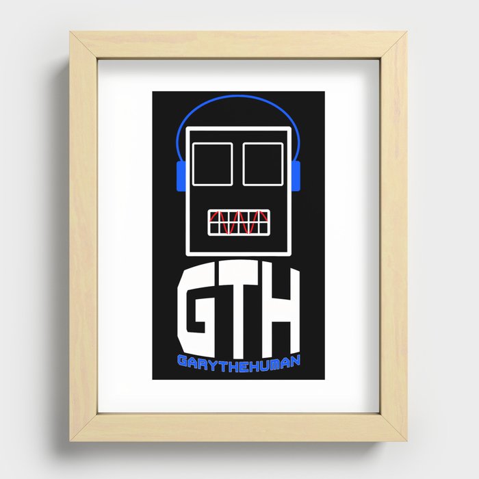 Garythehuman Robot Official T-Shirt Design Ver. 1.0 Recessed Framed Print