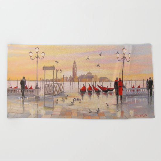 Morning in Venice Beach Towel