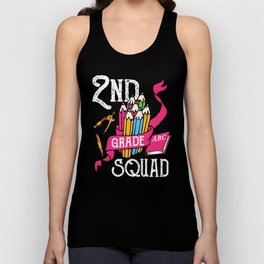 2nd Grade Squad Student Back To School Unisex Tank Top